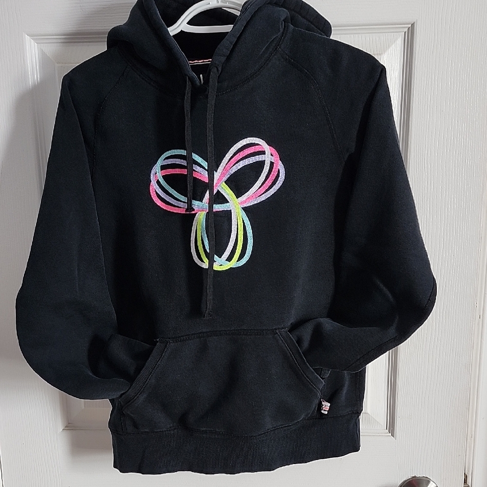 Black Hoodie with Multicolor Graphic